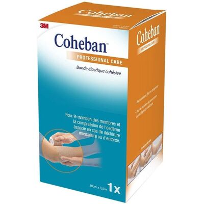 Bandage Élastique Cohésif Coheban 3M - Soutien & Trauma - Publicité Bandage Élastique Cohésif Coheban 3M - Soutien & Trauma - Publicité