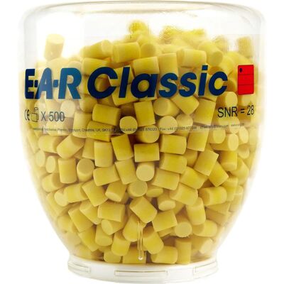 Bouchons d'oreille 3M EAR Classic 2 - Paquet de 500 - Publicité Bouchons d'oreille 3M EAR Classic 2 - Paquet de 500 - Publicité