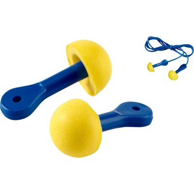 Bouchons d'oreilles avec cordon 3M EX01001 - 28 dB, Réutilisables Bouchons d'oreilles avec cordon 3M EX01001 - 28 dB, Réutilisables