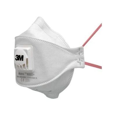 Masque respiratoire FFP3 3M 9332+ - Réglable, Valve, Jetable - Publicité Masque respiratoire FFP3 3M 9332+ - Réglable, Valve, Jetable - Publicité