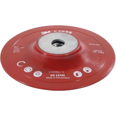 Plateforme de support 3M pour disques en fibre - Polyvalente, Durable, 125mm Plateforme de support 3M pour disques en fibre - Polyvalente, Durable, 125mm