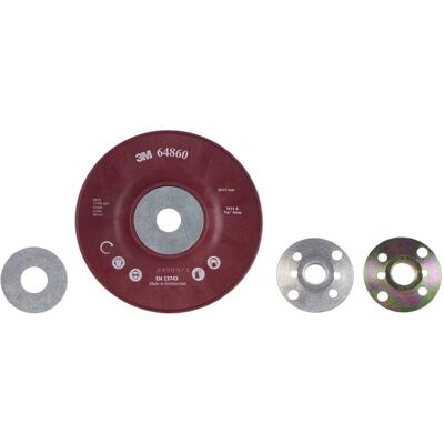 3M Disque de Support Haute Performance - 115 mm, M14, Ribbée, Très Dur 3M Disque de Support Haute Performance - 115 mm, M14, Ribbée, Très Dur