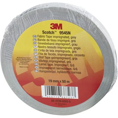 3M 9545NG19 Vandafvisende stofbånd Grå - Stoffbånd 3M 9545NG19 Vandafvisende stofbånd Grå - Stoffbånd