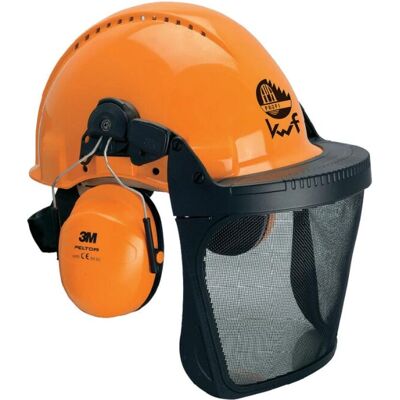 3M G3000MOR31V5B Casque de sécurité avec visière - Forêt - Publicité 3M G3000MOR31V5B Casque de sécurité avec visière - Forêt - Publicité