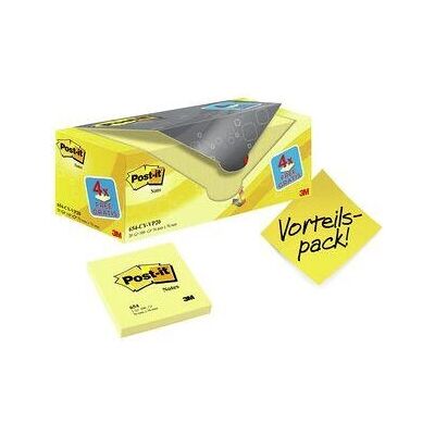 Papier pour notes 3M 654Y-20 - Jaune Auto-adhésif Papier pour notes 3M 654Y-20 - Jaune Auto-adhésif