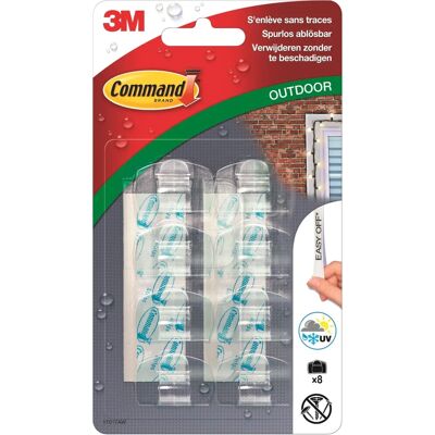 COMMAND 17017AW Kabelklem - Transparante buitenclips COMMAND 17017AW Kabelklem - Transparante buitenclips