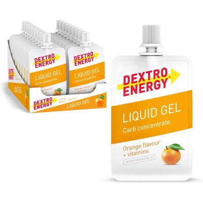 Dextro Energy Liquid Gel - 18x60ml - Orange - Energiegel Dextro Energy Liquid Gel - 18x60ml - Orange - Energiegel