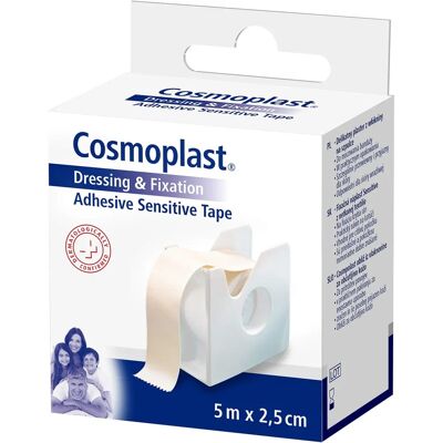 Cinta adhesiva sensible Cosmoplast - 5m x 2,5cm - Piel sensible Cinta adhesiva sensible Cosmoplast - 5m x 2,5cm - Piel sensible