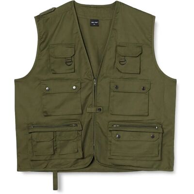Mil-Tec Gilet de Chasse et Pêche Olive - M - Gilet de Chasse et Pêche - Publicité Mil-Tec Gilet de Chasse et Pêche Olive - M - Gilet de Chasse et Pêche - Publicité