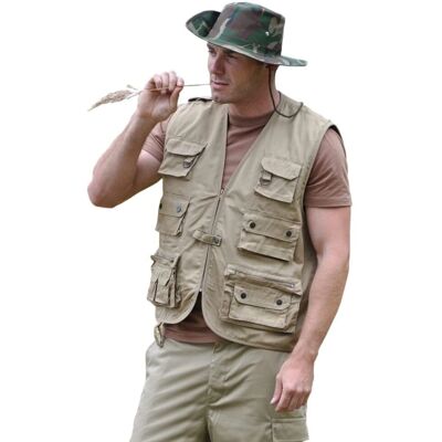 Mil-Tec Jagd/Angler Weste - 4XL - Beige Mil-Tec Jagd/Angler Weste - 4XL - Beige
