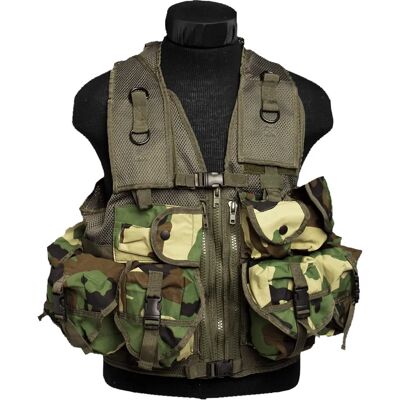 Mil-Tec Bundeswehr Chaleco de Misión Táctica Woodland - Chaleco Táctico Mil-Tec Bundeswehr Chaleco de Misión Táctica Woodland - Chaleco Táctico