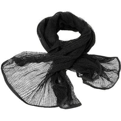 Mil-Tec Svart mångsidig nätscarf - Halsduk Mil-Tec Svart mångsidig nätscarf - Halsduk
