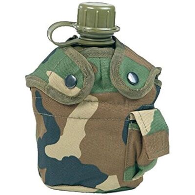 Bouteille d'eau Mil-Tec US Army 1L avec housse & gobelet en aluminium Bouteille d'eau Mil-Tec US Army 1L avec housse & gobelet en aluminium