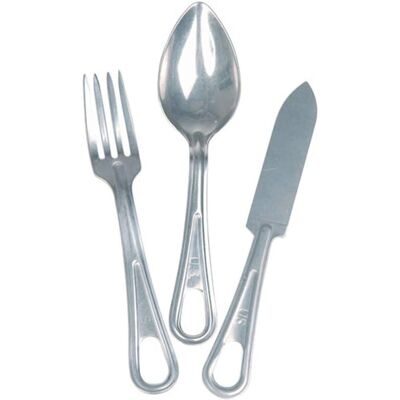 Mil-Tec US Essbesteck 3-tlg. - Juego de cubiertos Mil-Tec US Essbesteck 3-tlg. - Juego de cubiertos