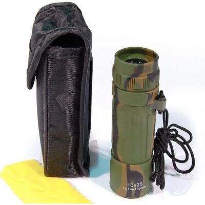 Mil-Tec Woodland Mimetico 10x25 Jumelles Mil-Tec Woodland Mimetico 10x25 Jumelles
