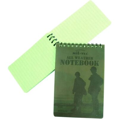 Mil-Tec Vandtæt Taktisk Notesbog - 75x130mm Mil-Tec Vandtæt Taktisk Notesbog - 75x130mm