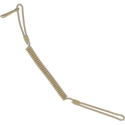 Mil-Tec Pistol Coiled Cable Lanyard - Coyote - Spiralhalsband Mil-Tec Pistol Coiled Cable Lanyard - Coyote - Spiralhalsband