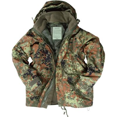 Mil-Tec Militaire Waterdichte Jas met Fleece XL Mil-Tec Militaire Waterdichte Jas met Fleece XL