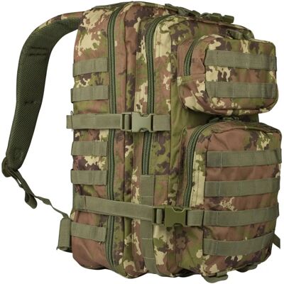 Mil-Tec Assault Vegetato Woodland 20L - Sac à Dos Tactique Mil-Tec Assault Vegetato Woodland 20L - Sac à Dos Tactique