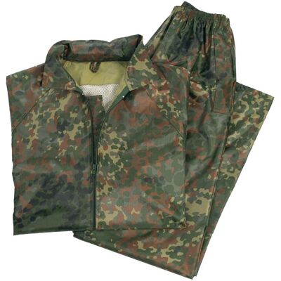 Combinaison de pluie Flecktarn Mil-Tec - Imperméable et coupe-vent - Publicité Combinaison de pluie Flecktarn Mil-Tec - Imperméable et coupe-vent - Publicité