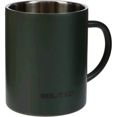 Mug Mil-Tec Argent à Double Paroi - Vaisselle à Boire Mug Mil-Tec Argent à Double Paroi - Vaisselle à Boire
