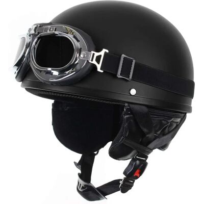 Casco Retro Negro - Casco Casco Retro Negro - Casco