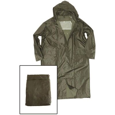 Mil-Tec - PVC Rain Jacket - Oliwski - XL - Rain Jacket Mil-Tec - PVC Rain Jacket - Oliwski - XL - Rain Jacket