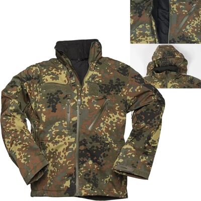 Mil-Tec Softshell Jacke SCU 14 Flecktarn Mil-Tec Softshell Jacke SCU 14 Flecktarn