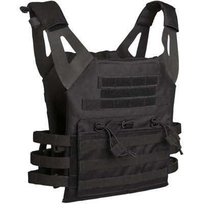 Mil-Tec Black Plate Carrier Vest Gen.II - Tactical Gear Mil-Tec Black Plate Carrier Vest Gen.II - Tactical Gear