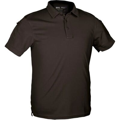 Poloshirt tattico Mil-Tec, asciugatura rapida, nero, M Poloshirt tattico Mil-Tec, asciugatura rapida, nero, M