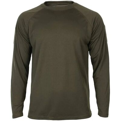 T-shirt tactique à manches longues Mil-Tec séchage rapide vert T-shirt tactique à manches longues Mil-Tec séchage rapide vert