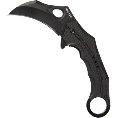 Couteau Karambit G10 Mil-Tec - Lame 8cm, Noir Couteau Karambit G10 Mil-Tec - Lame 8cm, Noir