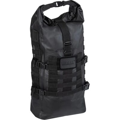 Mil-Tec Sac étanche tactique noir - Sac à dos Mil-Tec Sac étanche tactique noir - Sac à dos