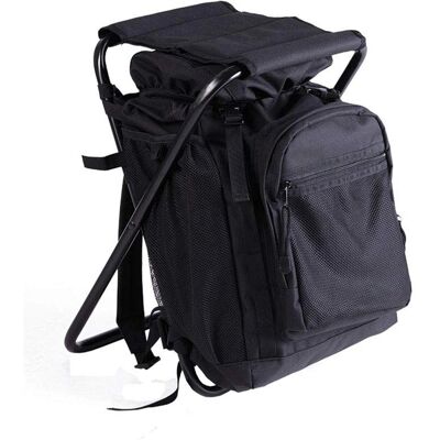 Mil-Tec Backpack with Stool - Outdoor, Foldable Steel Frame, 20L Mil-Tec Backpack with Stool - Outdoor, Foldable Steel Frame, 20L