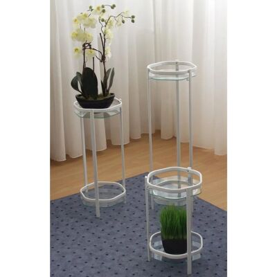 HOFMANN LIVING AND MORE Beistelltisch - 27x86x28 cm, weiß, Sicherheitsglas HOFMANN LIVING AND MORE Beistelltisch - 27x86x28 cm, weiß, Sicherheitsglas