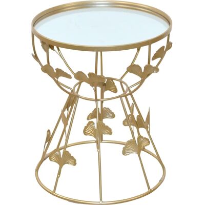 INOSIGN Beistelltisch - Gold Spiegelglas Rundes Stahlgestell INOSIGN Beistelltisch - Gold Spiegelglas Rundes Stahlgestell