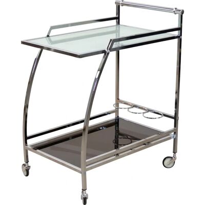INOSIGN Silberner Bartisch mit Glasböden - Bar Table INOSIGN Silberner Bartisch mit Glasböden - Bar Table