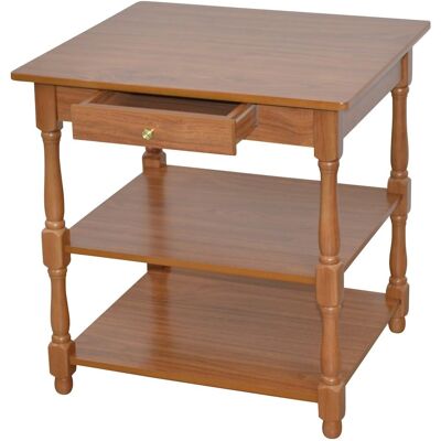 Möbel Direkt Online - Martha - Rubberwood - 2 Regale + 1 Schublade - Tisch Möbel Direkt Online - Martha - Rubberwood - 2 Regale + 1 Schublade - Tisch
