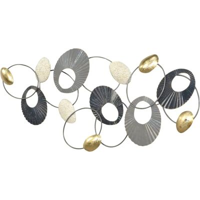 PAJOMA - Wanddekoration - grau - 120x56x6 cm - Wanddekoration PAJOMA - Wanddekoration - grau - 120x56x6 cm - Wanddekoration