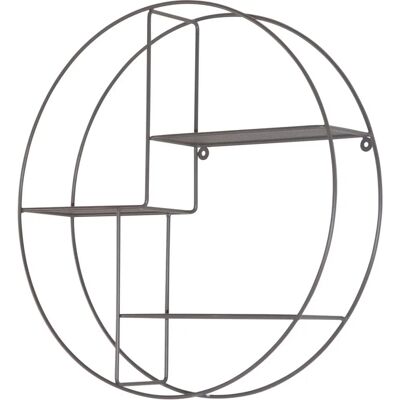 HOFMANN LIVING AND MORE Metall-Wandregal - 3 Ablagen - Grau HOFMANN LIVING AND MORE Metall-Wandregal - 3 Ablagen - Grau