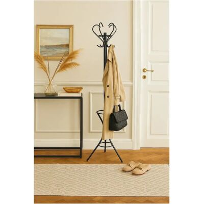 Möbel Direkt Online - Christin - Schwarz - Stahl - Garderobe Möbel Direkt Online - Christin - Schwarz - Stahl - Garderobe