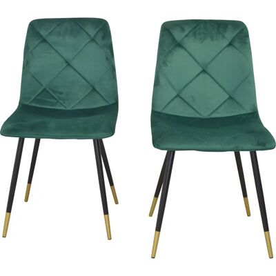 HOFMANN LIVING AND MORE Grüner Samtoptik-Sessel - Armchair HOFMANN LIVING AND MORE Grüner Samtoptik-Sessel - Armchair