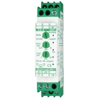 Schalk ZS 2 - Lichtzeit-Impulsschalter - 3 Modi 16A Schalk ZS 2 - Lichtzeit-Impulsschalter - 3 Modi 16A