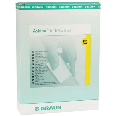 Askina Sorb Alginat CMC 6x6 cm - Wundauflage Askina Sorb Alginat CMC 6x6 cm - Wundauflage