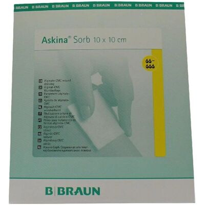 Askina Sorb Alginat CMC Wundauflage - Verband Askina Sorb Alginat CMC Wundauflage - Verband