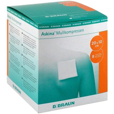 B.Braun Askina Mullkompressen 10x20 cm steril - Sterile Mullkompressen B.Braun Askina Mullkompressen 10x20 cm steril - Sterile Mullkompressen