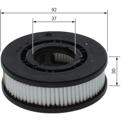 Filtru de ventilație a motorului BOSCH F 026 400 645 - IVECO, PEUGEOT, CITROËN, FIAT Filtru de ventilație a motorului BOSCH F 026 400 645 - IVECO, PEUGEOT, CITROËN, FIAT