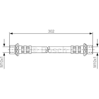 Bosch jarruletku - M10x1 - 279mm - Jarruletku Bosch jarruletku - M10x1 - 279mm - Jarruletku