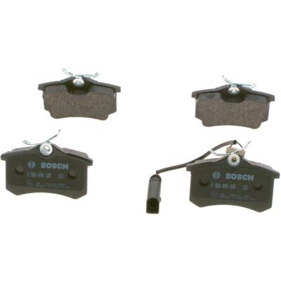 Plăcuțe de frână BOSCH - Cu conținut scăzut de metal, Senzor de uzură, 17mm grosime Plăcuțe de frână BOSCH - Cu conținut scăzut de metal, Senzor de uzură, 17mm grosime