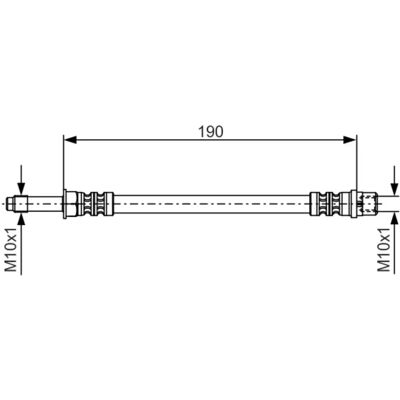 Bosch 7H0611776 Bremsschlauch - Bremsenteil Bosch 7H0611776 Bremsschlauch - Bremsenteil